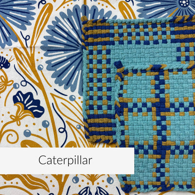 Caterpillar Potholder + Tea Towel Kit – Gingiber Artist Series (PRO sized)-Potholder weaving-Acorns & Twigs-Acorns & Twigs