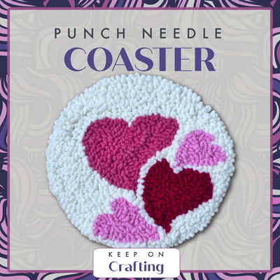 Coaster Punch Needle Class-KOC-Keep On Crafting-Acorns & Twigs