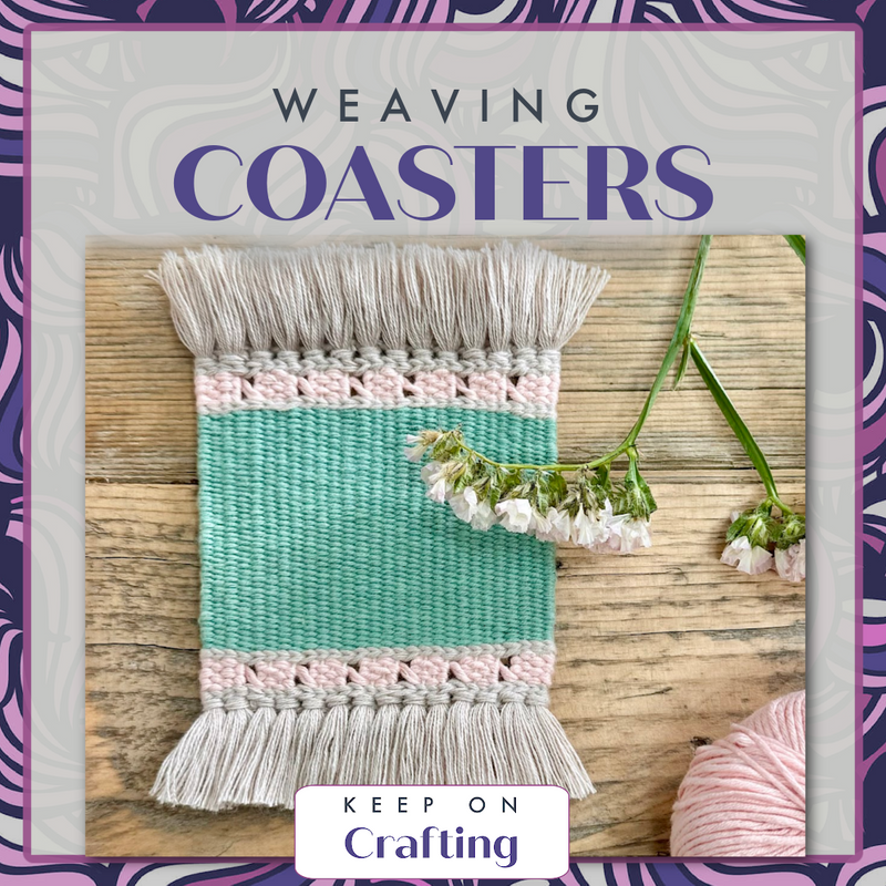 Coaster Weaving Class-KOC-Keep On Crafting-Acorns & Twigs
