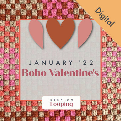 Digital KOL Patterns - January 2022 - Boho Valentine's-Past KOL Boxes-Keep On Looping-Acorns & Twigs