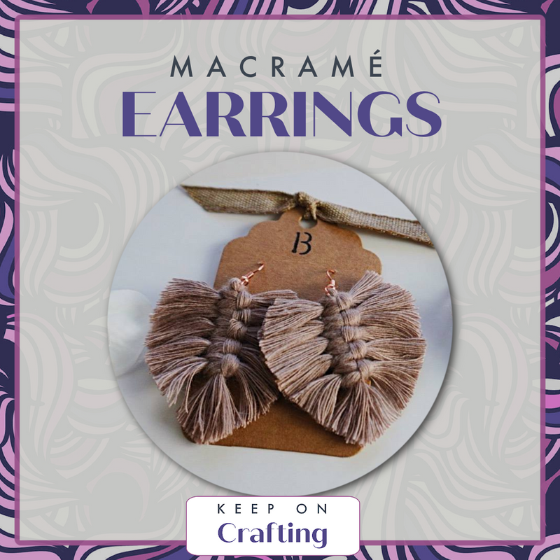 Earrings Macramé Class-KOC-Keep On Crafting-Acorns & Twigs