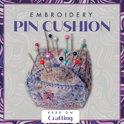 Pin Cushion Embroidery Class-KOC-Keep On Crafting-Acorns & Twigs