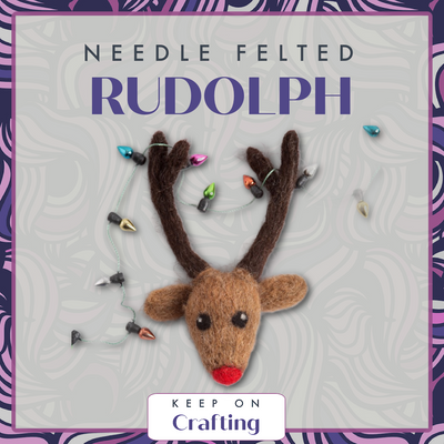 Rudolph Needle Felting Class-KOC-Keep On Crafting-Acorns & Twigs