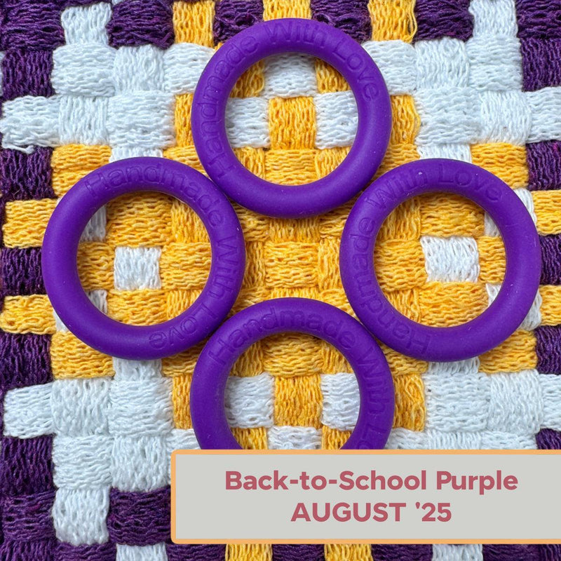 Silicone Rings - Back to School (Purple)-Silicone Ring-Keep On Looping-Acorns & Twigs