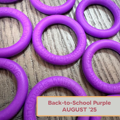 Silicone Rings - Back to School (Purple)-Silicone Ring-Keep On Looping-Acorns & Twigs