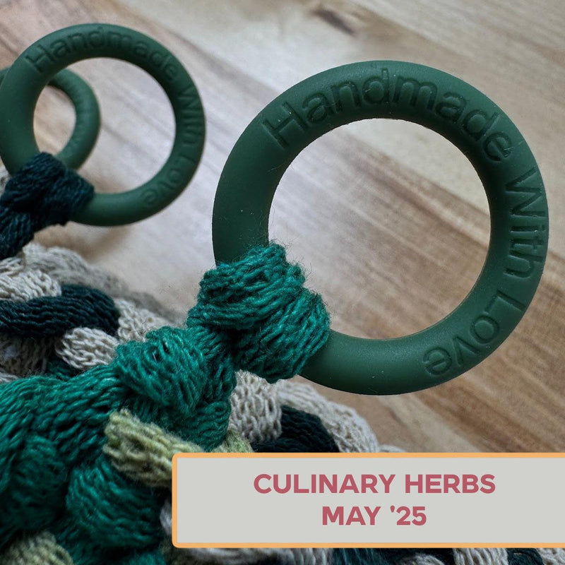 Silicone Rings - Culinary Herbs (Green)-Silicone Ring-Keep On Looping-Acorns & Twigs
