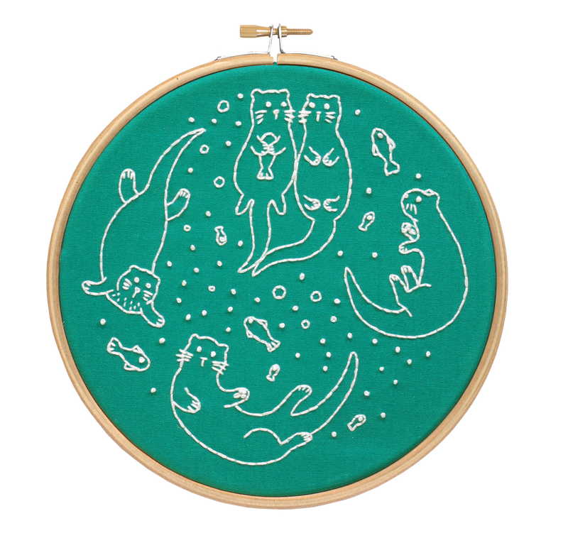 Awesome Otter Embroidery Kit-Embroidery-Hawthorn Handmade-Acorns & Twigs