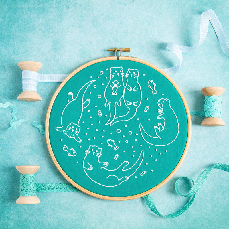 Awesome Otter Embroidery Kit-Embroidery-Hawthorn Handmade-Acorns & Twigs