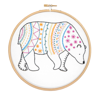 Bear Embroidery Kit-Embroidery-Hawthorn Handmade-Acorns & Twigs
