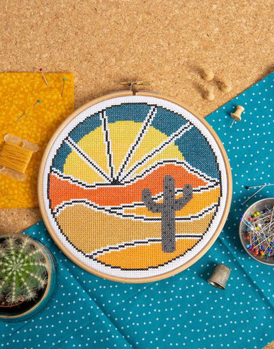 Desert Escape Cross Stitch Kit-Cross Stitch-Hawthorn Handmade-Acorns & Twigs