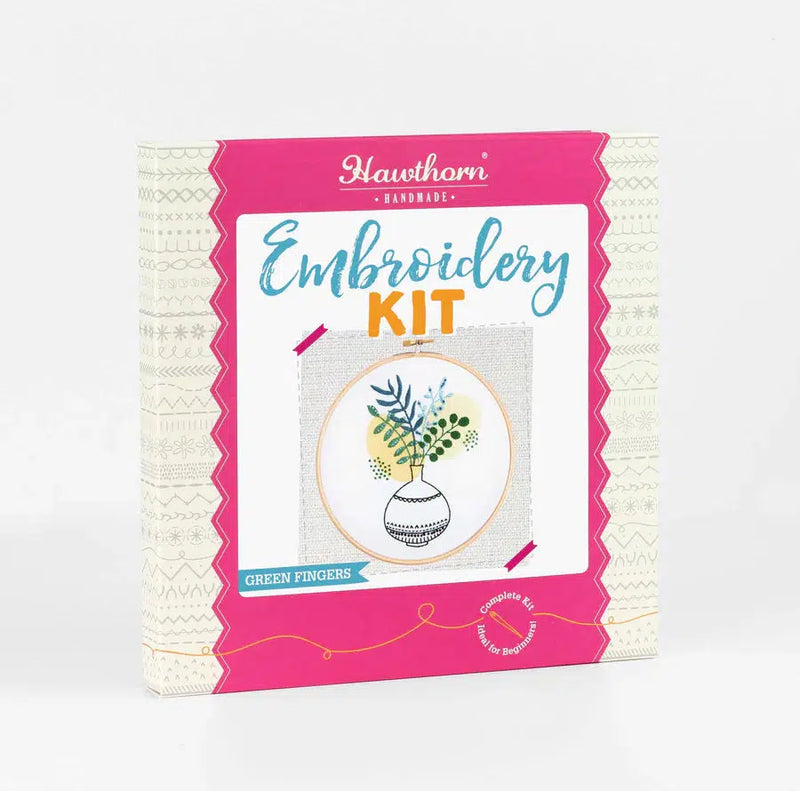 Green Fingers Embroidery Kit-Embroidery-Hawthorn Handmade-Acorns & Twigs