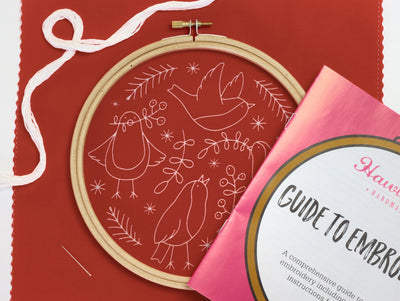Red Robins Embroidery Kit-Embroidery-Hawthorn Handmade-Acorns & Twigs