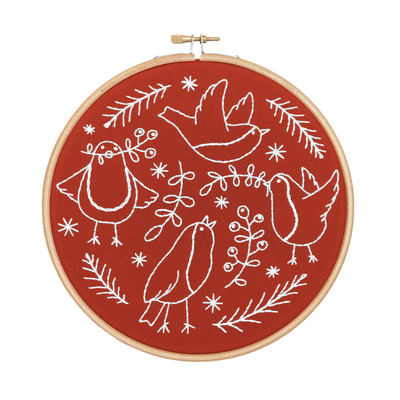Red Robins Embroidery Kit-Embroidery-Hawthorn Handmade-Acorns & Twigs