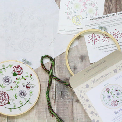 Rose Garden Embroidery Kit-Embroidery-Hawthorn Handmade-Acorns & Twigs